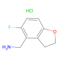 (5-fluoro-2,3-dihydrobenzofuran-4-yl)methanamine;hydrochloride