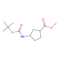 methyl trans-3-{[(tert-butoxy)carbonyl]amino}cyclopentane-1-carboxylate