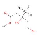 Mevalonic acid-13C,d3sodium