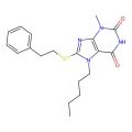 3-Methyl-7-pentyl-8-(2-phenylethylthio)purine-2,6-dione