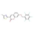3-(4-methylthiazol-2-yl)-7-((perfluorophenyl)methoxy)-2H-chromen-2-one