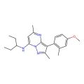 3-(4-methoxy-2-methylphenyl)-2,5-dimethyl-N-pentan-3-ylpyrazolo[1,5-a]pyrimidin-7-amine
