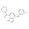 Methanone, (4-((3-chlorophenyl)amino)-1-methyl-1H-pyrrolo(3,2-C)pyridin-7-yl)-4-morpholinyl-