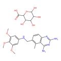 5-methyl-6-[(3,4,5-trimethoxyanilino)methyl]quinazoline-2,4-diamine;(2S,3S,4S,5R,6S)-3,4,5,6-tetrahydroxyoxane-2-carboxylic acid