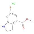 methyl 6-bromo-2,3-dihydro-1H-indole-4-carboxylate hydrochloride