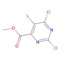 methyl 2,6-dichloro-5-iodo-pyrimidine-4-carboxylate