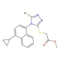2-[[5-溴-4-(4-环丙基萘-1-基)-4H-1,2,4-三唑-3-基]硫基]乙酸甲酯