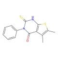 2-巯基-5，6-二甲基-3-苯基噻吩并[2，3-d]嘧啶-4(3H)-酮
