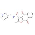 2-methyl-4,9-dioxo-N-(pyridin-3-ylmethyl)-4,9-dihydronaphtho[2,3-b]furan-3-carboxamide