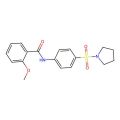 2-methoxy-N-[4-(1-pyrrolidinylsulfonyl)phenyl]benzamide