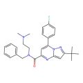 N-[2-(Dimethylamino)ethyl]-2-(1,1-dimethylethyl)-7-(4-fluorophenyl)-N-(phenylmethyl)-pyrazolo[1,5-a]pyrimidine-5-carboxamide