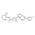 N-((1R,6R)-6-Amino-2,2-difluorocyclohexyl)-5-methyl-4-(6-(1-methyl-1H-pyrazol-4-yl)pyrazolo[1,5-a]pyrimidin-3-yl)thiophene-2-carboxamide