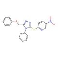 5-Nitro-2-[[5-(phenoxymethyl)-4-phenyl-1,2,4-triazol-3-yl]sulfanyl]pyridine