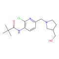 N-(2-氯-6-((3-(羟甲基)吡咯烷酮-1-基)甲基)吡啶-3-基)新戊酰胺