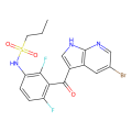 N-[3-[(5-溴-1H-吡咯并[2,3-b]吡啶-3-基)羰基]-2,4-二氟苯基]-1-丙磺酰胺