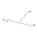 N-(Boc-PEG1)-N-双(PEG2-炔丙基)