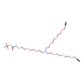 N-(t-Boc-氨基氧基-PEG2)-N-双(PEG3-炔丙基)