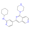 N-cyclohexyl-4-(1-piperazin-1-yl-2,6-naphthyridin-3-yl)pyridin-2-amine