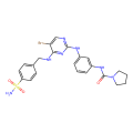 N-[3-[[5-bromo-4-[(4-sulfamoylphenyl)methylamino]pyrimidin-2-yl]amino]phenyl]pyrrolidine-1-carboxamide