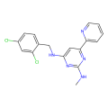 4-N-[(2,4-dichlorophenyl)methyl]-2-N-methyl-6-pyridin-2-ylpyrimidine-2,4-diamine