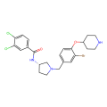 N-[(3S)-1-[(3-bromo-4-piperidin-4-yloxyphenyl)methyl]pyrrolidin-3-yl]-3,4-dichlorobenzamide