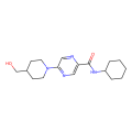 N-cyclohexyl-5-[4-(hydroxymethyl)piperidin-1-yl]pyrazine-2-carboxamide
