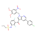 N‐{3‐[5‐(4‐chlorophenyl)‐1‐[(4,5‐dimethoxy‐2‐nitrophenyl)methyl]‐1H‐pyrrolo[2,3‐b]pyridine‐3‐carbonyl]‐2,4‐difluorophenyl}propane‐1‐sulfonamide