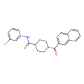 1-(2-Naphthoyl)-N-(3-chlorophenyl)piperidine-4-carboxamide