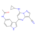 N-[3-[3-cyano-7-(cyclopropylamino)pyrazolo[1,5-a]pyrimidin-5-yl]-1H-indol-5-yl]acetamide