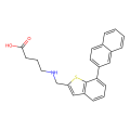 4-({[7-(naphthalen-2-yl)-1-benzothiophen-2-yl]methyl}amino)butanoic acid