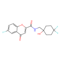 N-[(4,4-difluoro-1-hydroxycyclohexyl)methyl]-6-fluoro-4-oxochromene-2-carboxamide