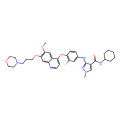 N-cyclohexyl-3-[3-fluoro-4-[6-methoxy-7-(3-morpholin-4-ylpropoxy)quinolin-4-yl]oxyanilino]-1-methylpyrazole-4-carboxamide
