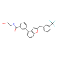N-(2-hydroxyethyl)-3-[2-[[3-(trifluoromethyl)phenyl]methyl]-1-benzofuran-4-yl]benzamide