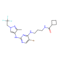 N-[3-[[5-bromo-2-[[3-methyl-1-(2,2,2-trifluoroethyl)pyrazol-4-yl]amino]pyrimidin-4-yl]amino]propyl]cyclobutanecarboxamide