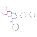N-cycloheptyl-6,7-dimethoxy-2-(4-piperidin-1-ylpiperidin-1-yl)quinazolin-4-amine
