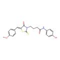 N-(4-hydroxyphenyl)-4-[(5Z)-5-[(4-methoxyphenyl)methylidene]-4-oxo-2-sulfanylidene-1,3-thiazolidin-3-yl]butanamide