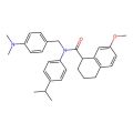 N-[(4-dimethylaminophenyl)methyl]-7-methoxy-N-(4-propan-2-ylphenyl)-1,2,3,4-tetrahydronaphthalene-1-carboxamide