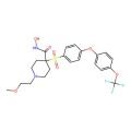 N-hydroxy-1-(2-methoxyethyl)-4-[4-[4-(trifluoromethoxy)phenoxy]phenyl]sulfonylpiperidine-4-carboxamide