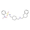 2-nitro-N-[[4-[(1,2,3,4-tetrahydronaphthalen-2-ylmethylamino)methyl]cyclohexyl]methyl]benzenesulfonamide