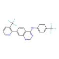 N-[4-(trifluoromethyl)phenyl]-7-[3-(trifluoromethyl)-2-pyridinyl]-4-quinazolinamine