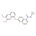 N-cyclopropyl-6-[(6,7-dimethoxyquinolin-4-yl)oxy]naphthalene-1-carboxamide