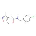 N-(4-chlorobenzyl)-2-(3,5-dimethylisoxazol-4-yl)acetamide