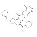 N-[(4,6-dimethyl-2-oxo-1H-pyridin-3-yl)methyl]-5-ethyl-6-[ethyl(tetrahydropyran-4-yl)amino]-2-(1-piperidylmethyl)benzofuran-4-carboxamide