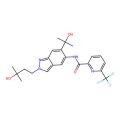 N-[2-(3-hydroxy-3-methyl-butyl)-6-(1-hydroxy-1-methyl-ethyl)indazol-5-yl]-6-(trifluoromethyl)pyridine-2-carboxamide