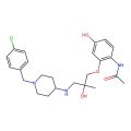 N-[2-[(2S)-3-[[1-[(4-chlorophenyl)methyl]piperidin-4-yl]amino]-2-hydroxy-2-methylpropoxy]-4-hydroxyphenyl]acetamide