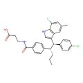 N-(4-((1S)-1-((R)-(4-Chlorophenyl)(7-fluoro-5-methyl-1H-indol-3-yl)methyl)butyl)benzoyl)-beta-alanine