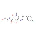 1,5-Naphthyridine-3-carboxamide, 7-((4-fluorophenyl)methyl)-1,2-dihydro-4-hydroxy-N-(2-hydroxyethyl)-1-methyl-2-oxo-