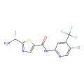 2-[(1R)-1-aminoethyl]-N-[5-chloro-4-(trifluoromethyl)pyridin-2-yl]-1,3-thiazole-5-carboxamide