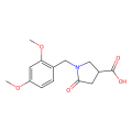 (3S)-1-[(2,4-dimethoxyphenyl)methyl]-5-oxopyrrolidine-3-carboxylic acid
