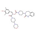 4-(2-Oxo-1,2,4,5-tetrahydro-3H-1,3-benzodiazepine-3-yl)piperidine-1-carboxylic acid (R)-alpha-((4-morpholinopiperidino)carbonyl)-3,5-dimethyl-4-hydroxyphenethyl ester